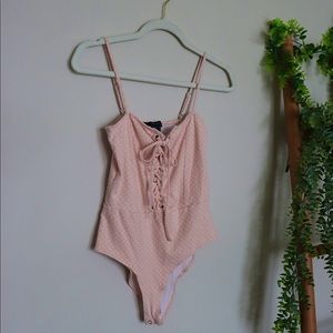 Light Pink Polka Dot Body Suit